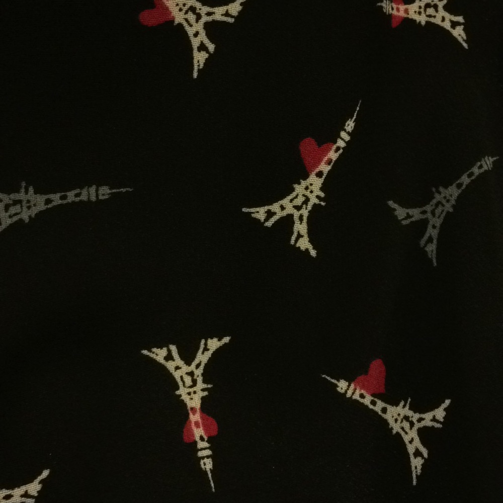 Elle brand Eiffel Tower print dress.